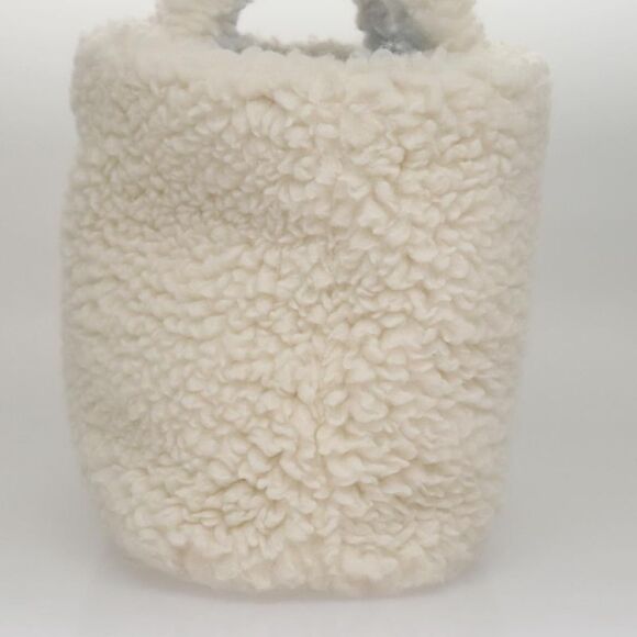 Prada Shearling White Wool Handbag (Pre-Owned) - Picture 3 of 16